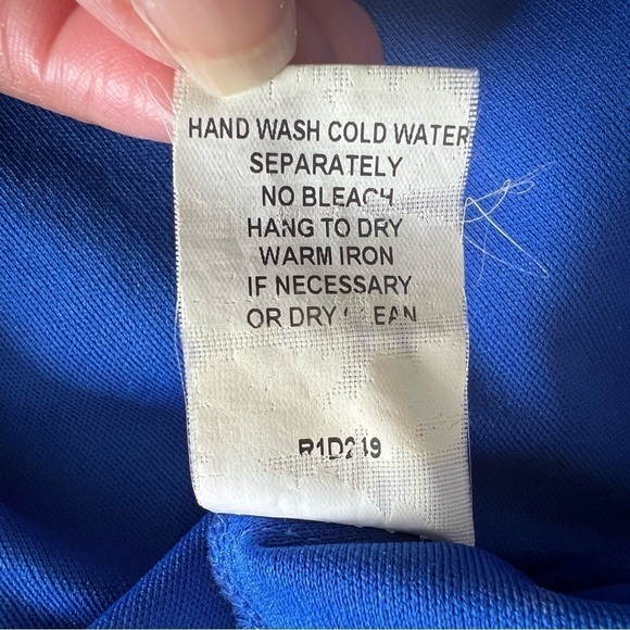 Rabbit Designs A-Line Flowy Maxi Dress Cruisewear Coastal Grandma Summer Blue 6 - Picture 9 of 9